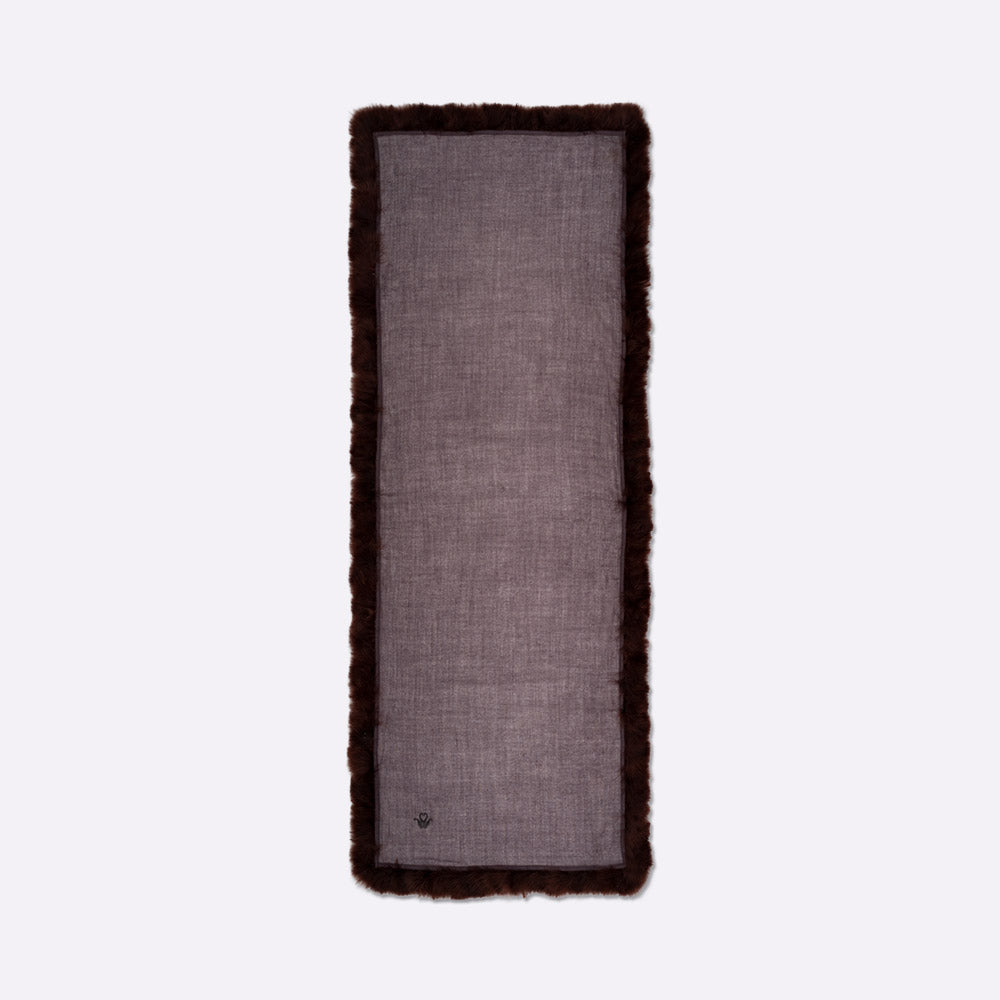 petrusse-amour-cacao-tole-laine-et-soie-plumes image 2