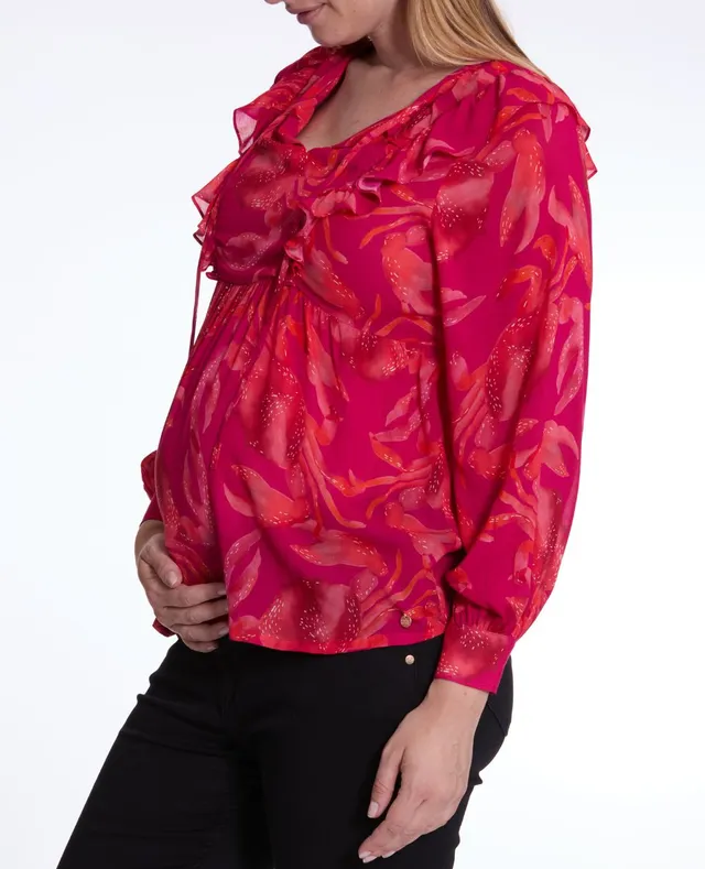cache-c-ur-nori-blouse-grossesse-et-allaitement-multico image 1