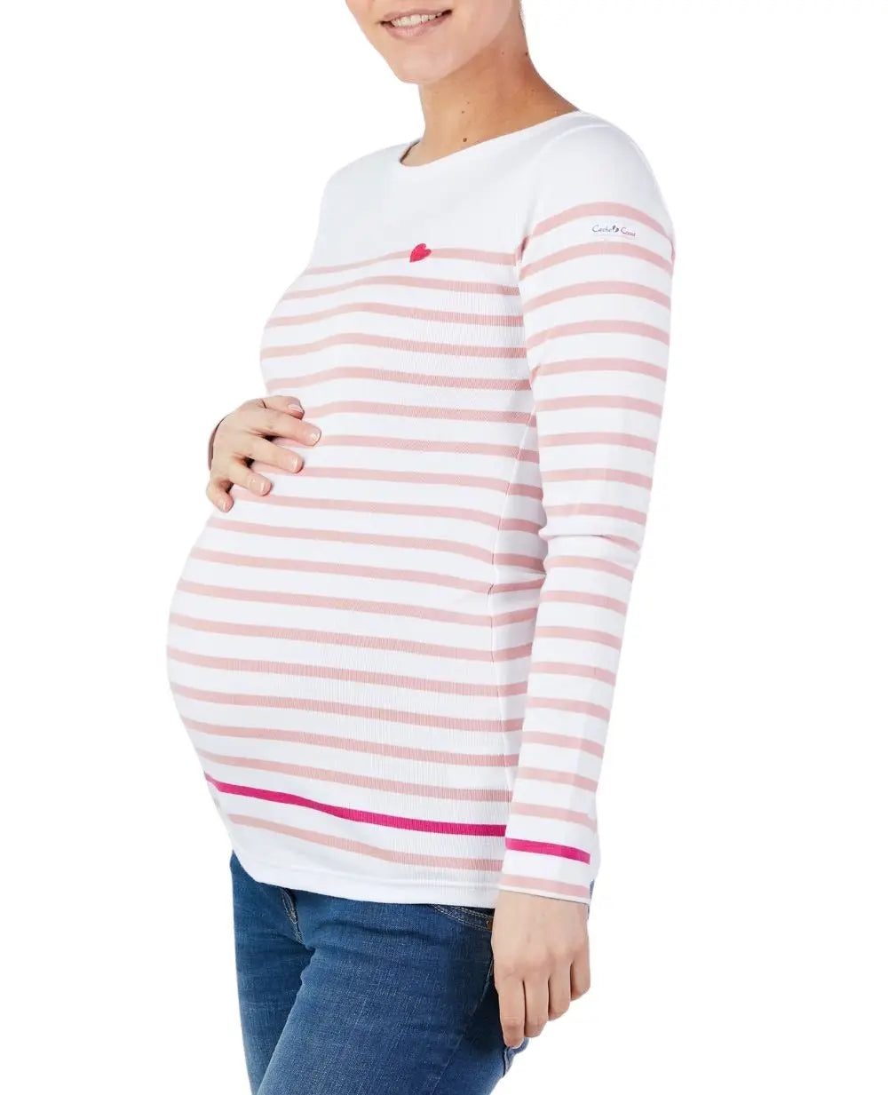 cache-c-ur-brest-marini-re-grossesse-blanc-rose-coton-bio-made-in-france image 1
