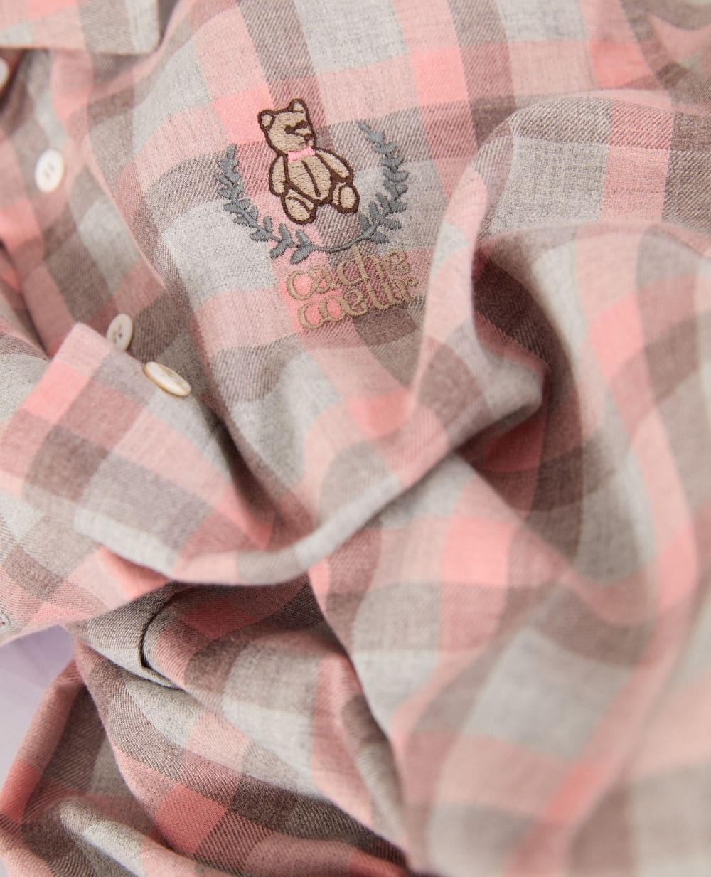 cache-c-ur-teddy-gris-chemise-de-nuit-grossesse-et-allaitement image 5