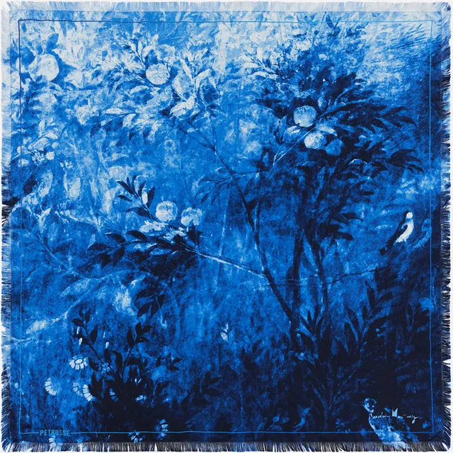 petrusse-carr-soie-90-liv-denim-carr-de-soie-artistique image 1