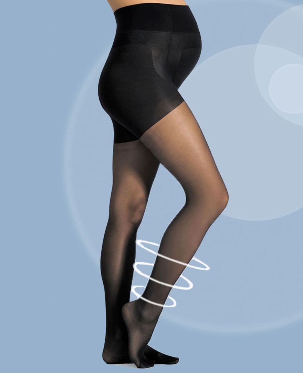 cache-c-ur-activ-light-lot-de-3-paires-de-collants-fins-30-deniers-noir image 2