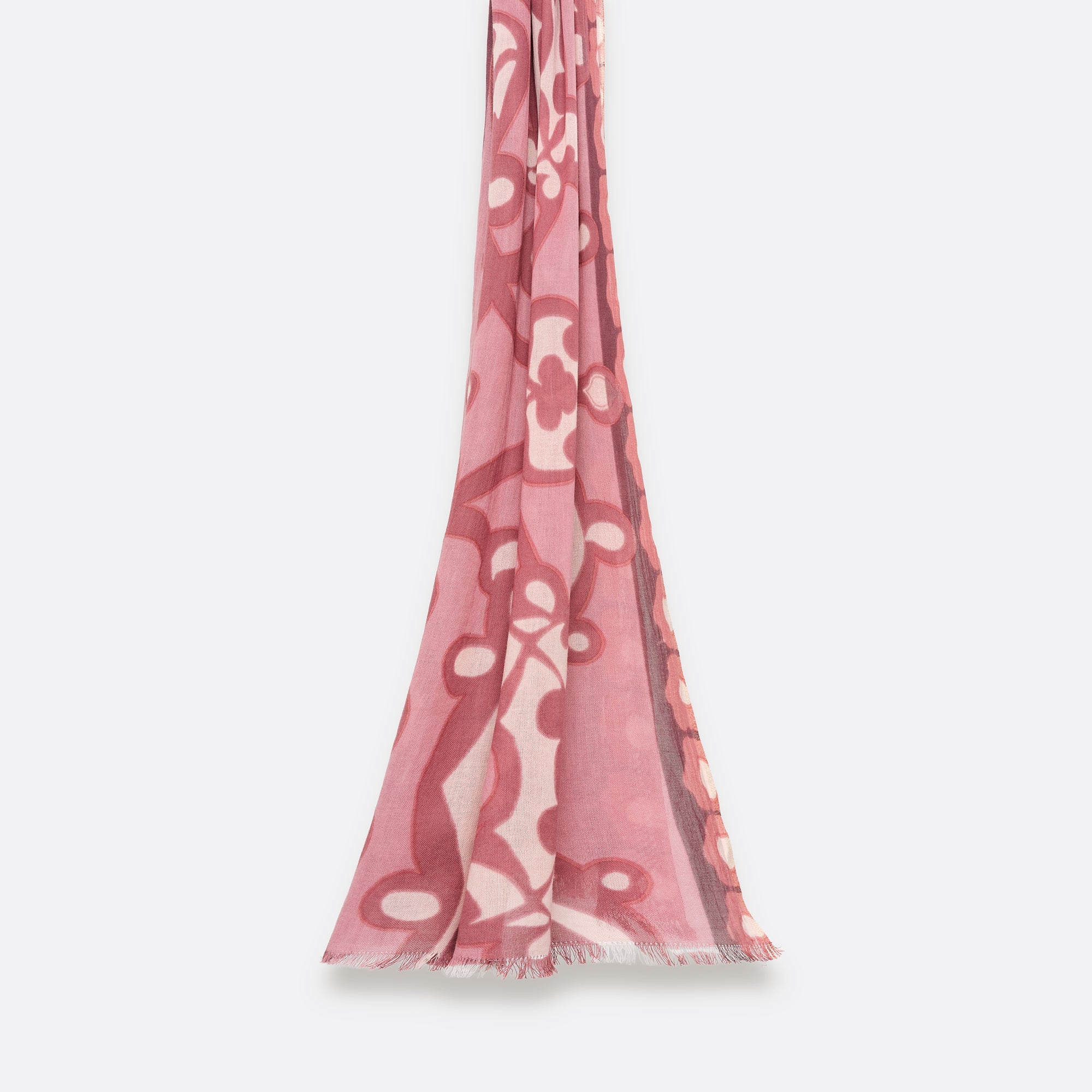 petrusse-volute-bois-de-rose-tole-coton-70x200-cm image 1
