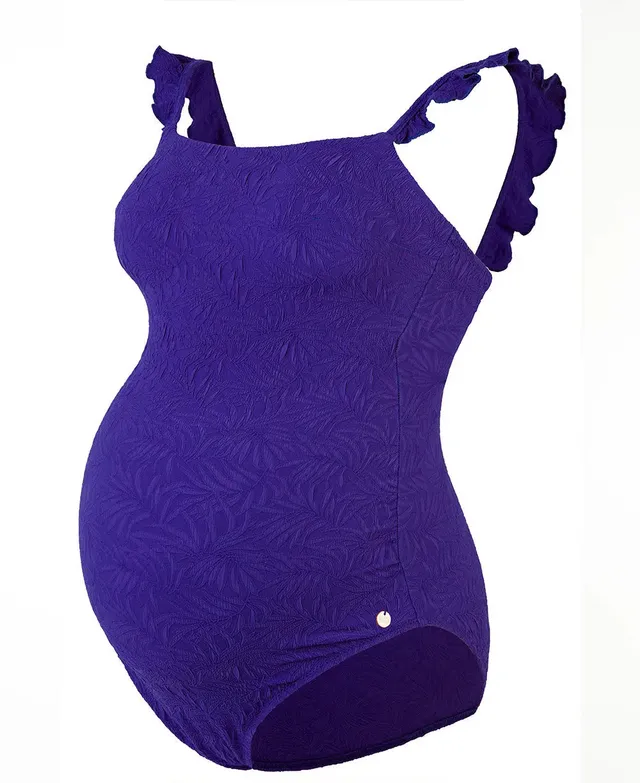 cache-c-ur-maldives-maillot-de-bain-de-grossesse-1-pi-ce-violet image 1