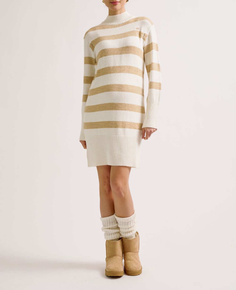 cache-c-ur-robe-pull-grossesse-et-allaitement-normandie-beige-ivoire image 1