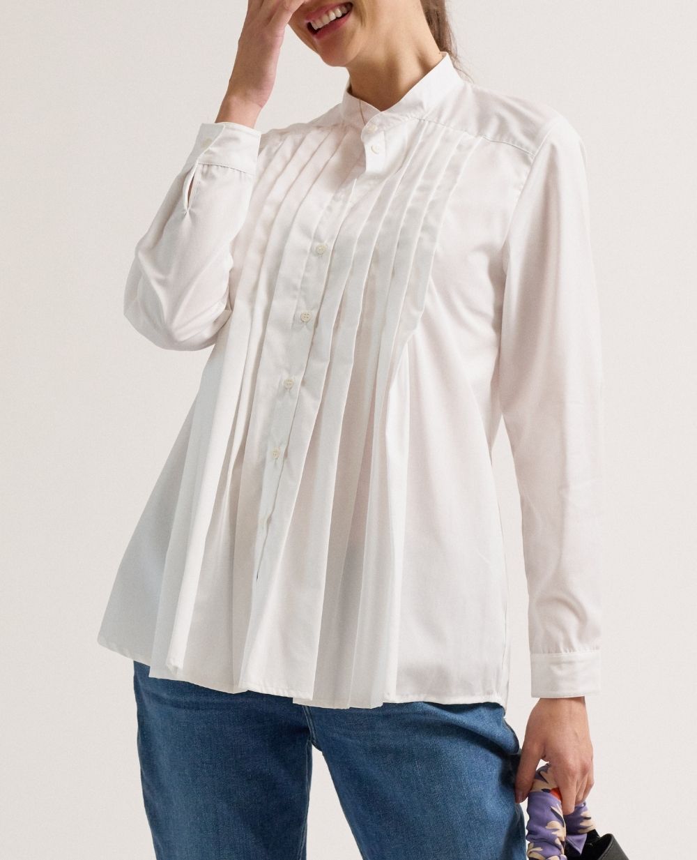 cache-c-ur-ika-chemise-de-grossesse-et-allaitement-blanc image 3