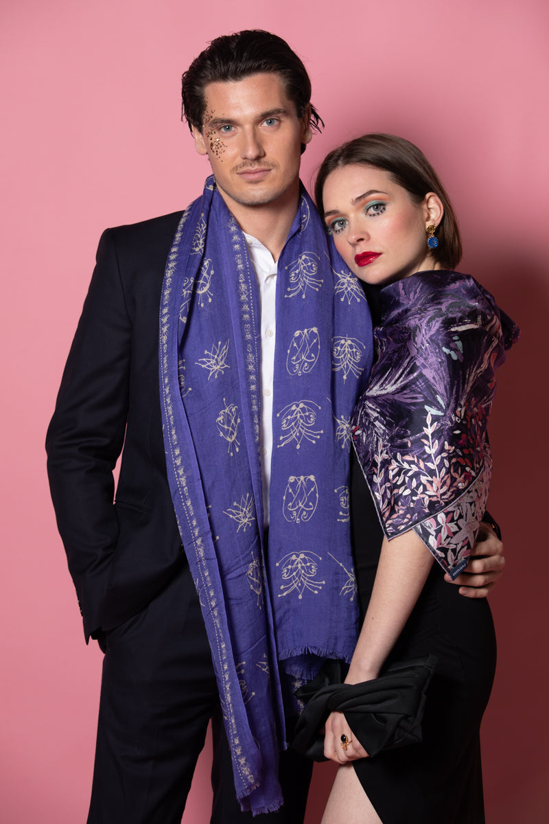 petrusse-anatole-violet-charpe-imprim-e-tie-and-dye image 4