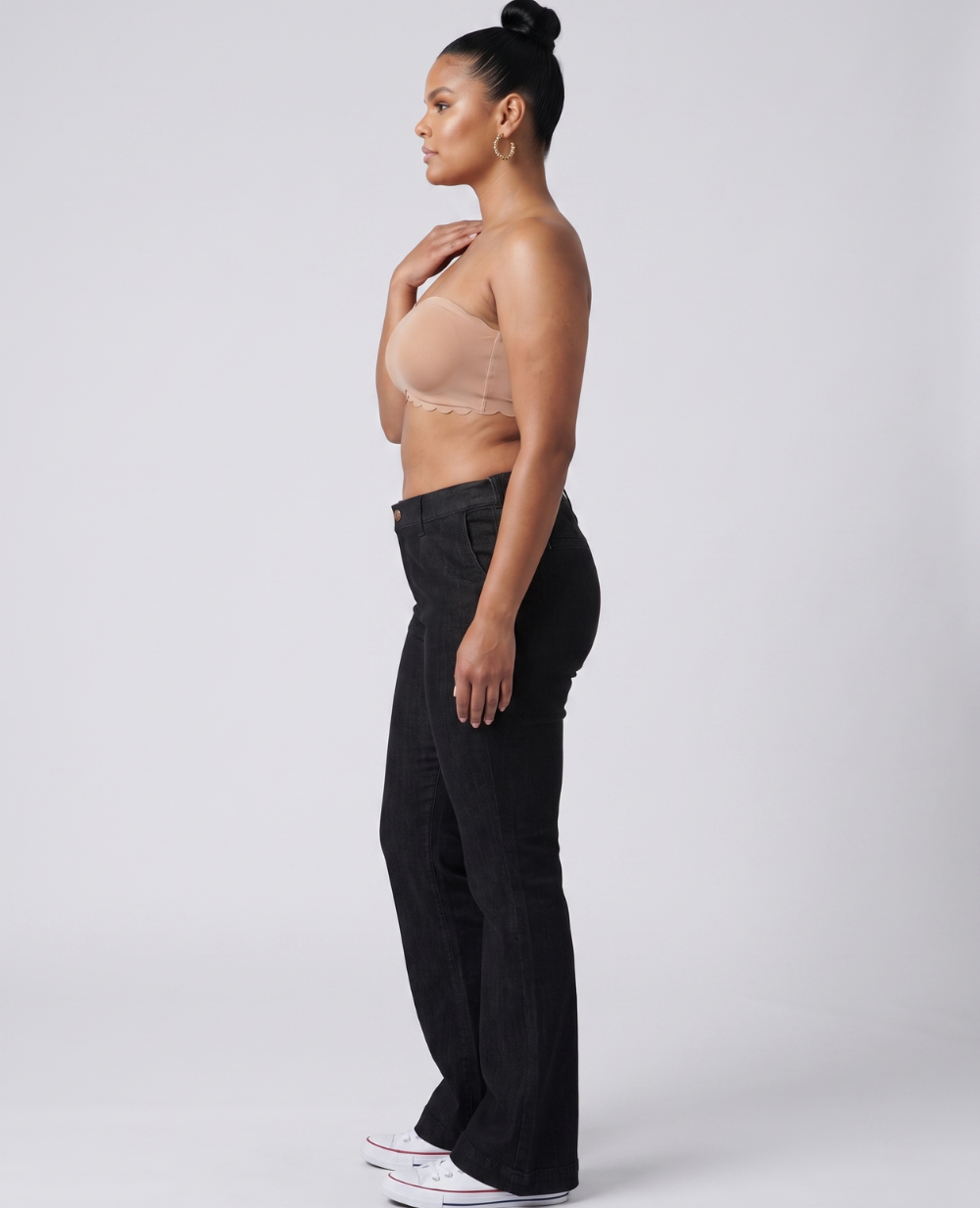 cache-c-ur-sabrina-jean-de-grossesse-flare-noir image 4