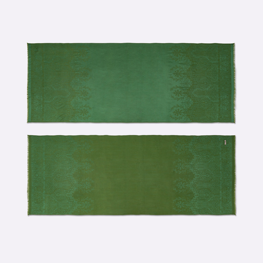 petrusse-palma-vert-for-t-tole-jacquard-soie-et-laine image 2