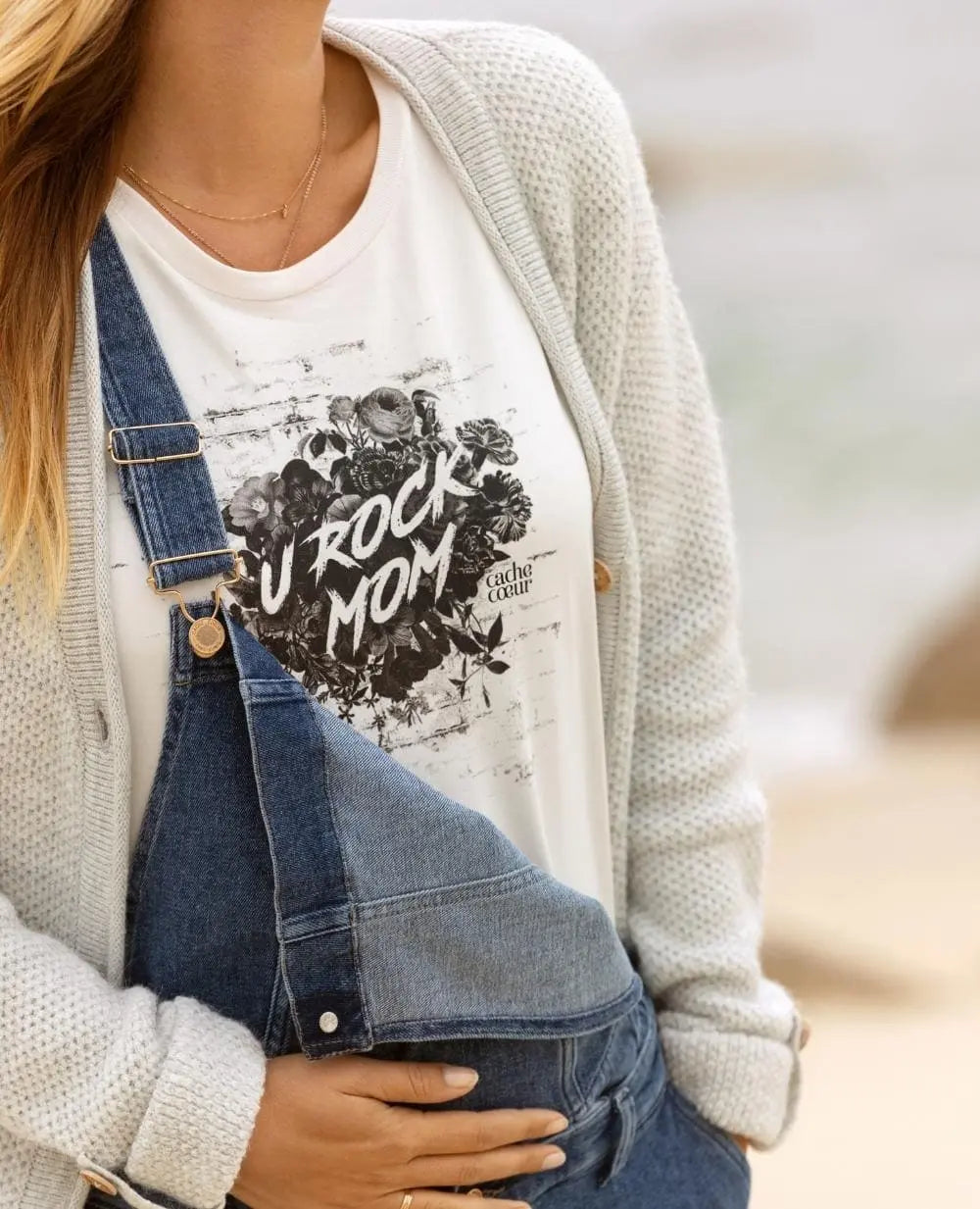 cache-c-ur-t-shirt-de-grossesse-rock-noir image 2