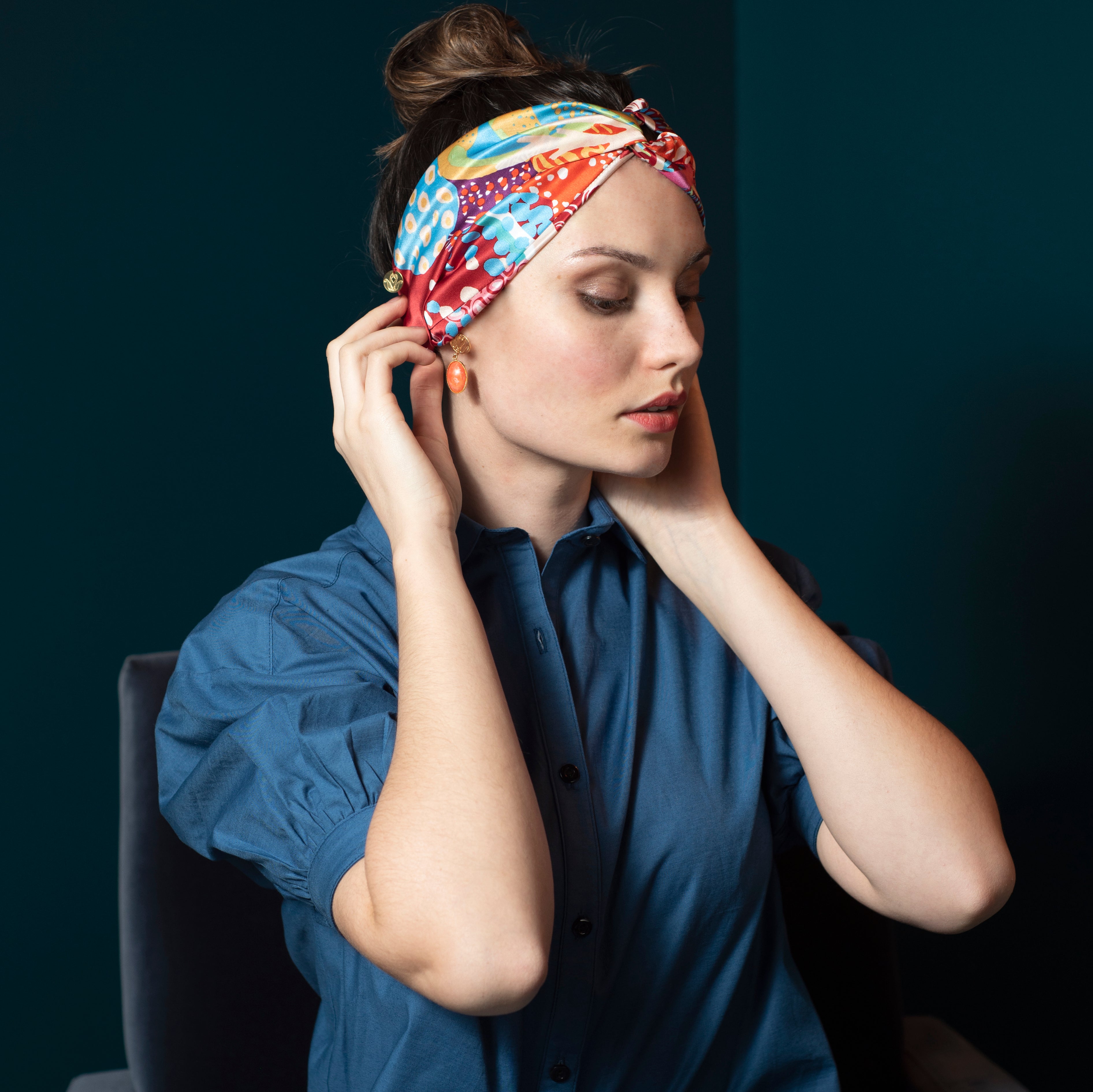 petrusse-eve-bandeau-crois-soie-cocktail image 3