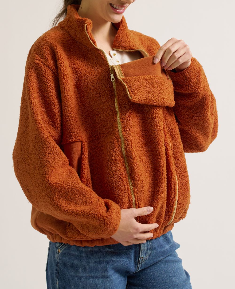 cache-c-ur-sasha-veste-polaire-grossesse-et-portage-cuivre image 4