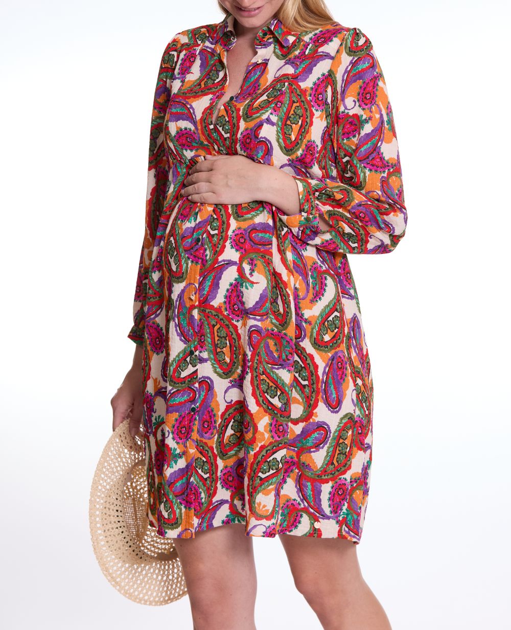 cache-c-ur-soledad-robe-chemisier-grossesse-et-allaitement-multicolore image 5