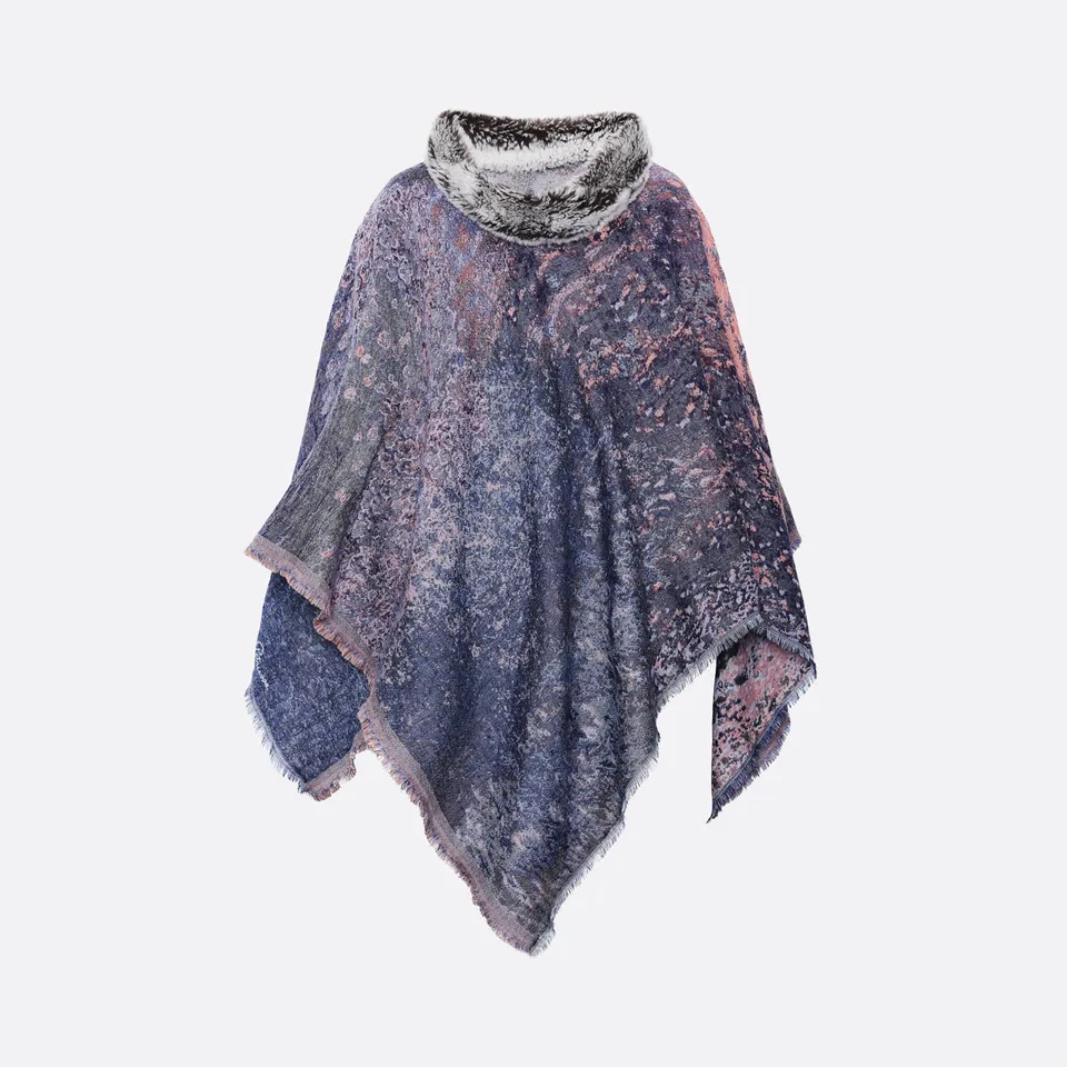 petrusse-poncho-illusion-bleu-pr-t-porter-atelier-france image 1