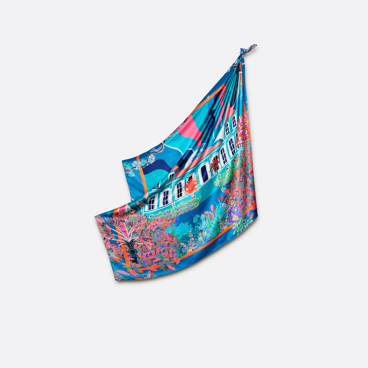 petrusse-carr-soie-105-fantasy-meraude-foulard-en-soie image 2
