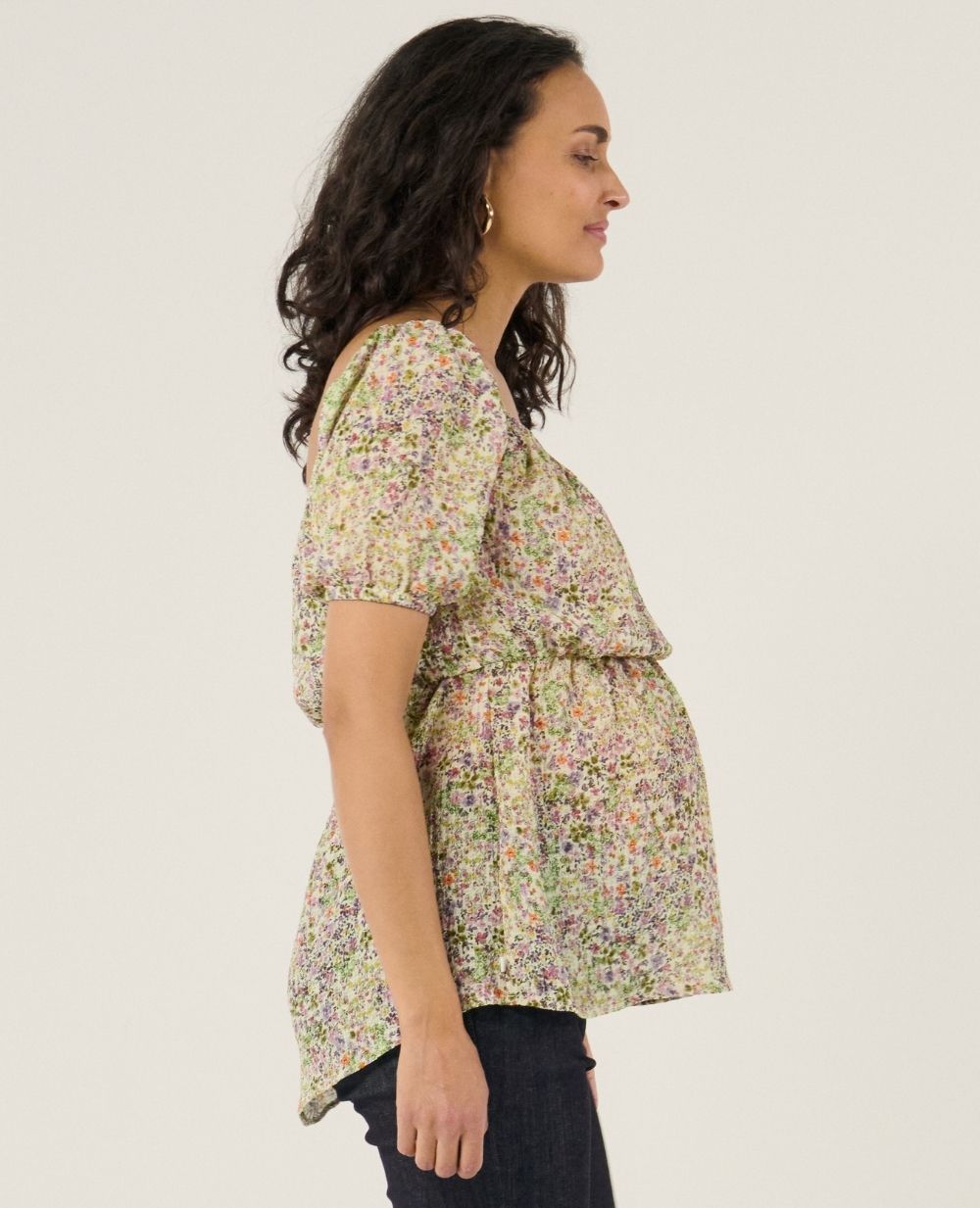 cache-c-ur-joy-top-d-allaitement-multicolore-manches-bouffantes image 2