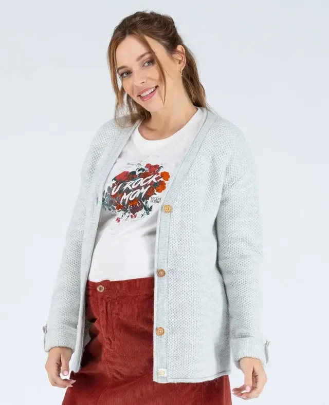 cache-c-ur-abelha-cardigan-de-grossesse-gris-perle image 1