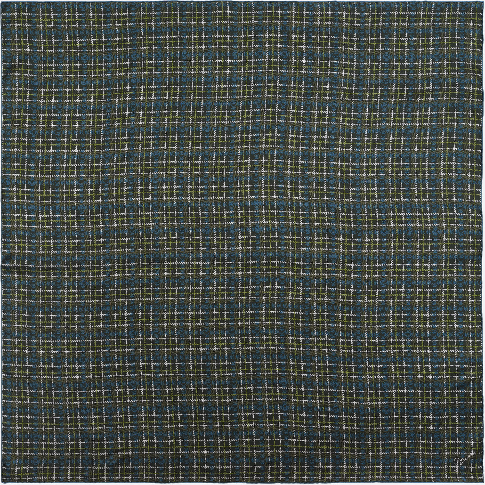 petrusse-clan-kaki-carr-de-soie-90-tartan image 3