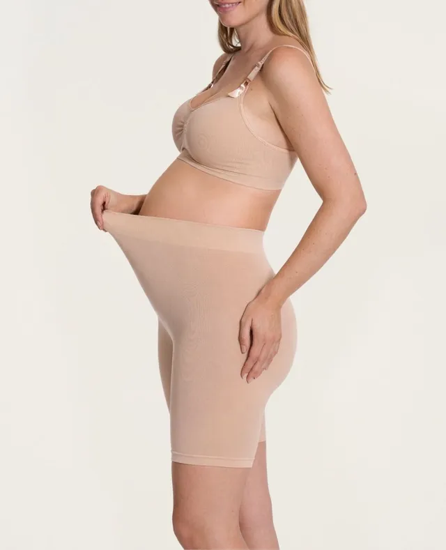 cache-c-ur-essentiel-cycliste-de-grossesse-sans-couture-beige image 1