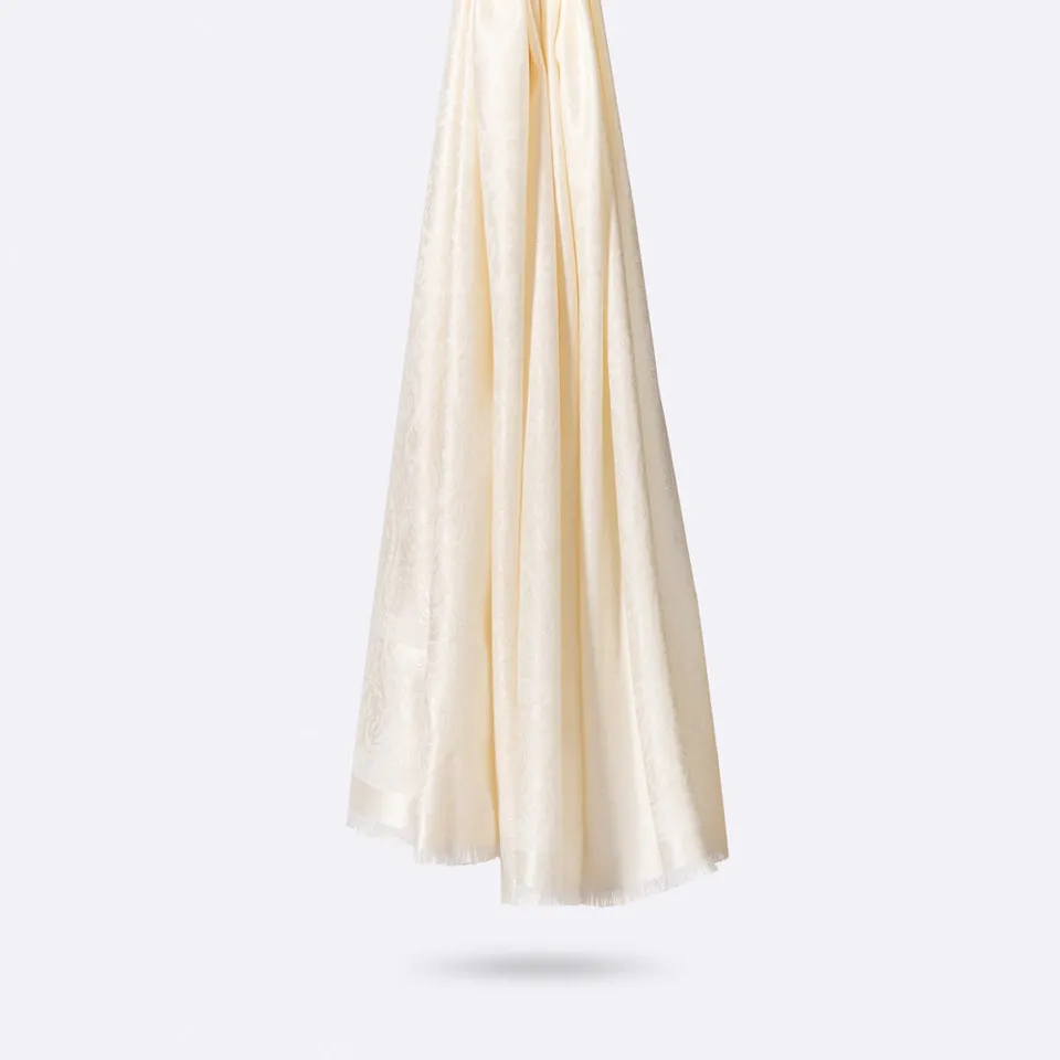 petrusse-palma-tole-blanc-jacquard-soie-laine image 1