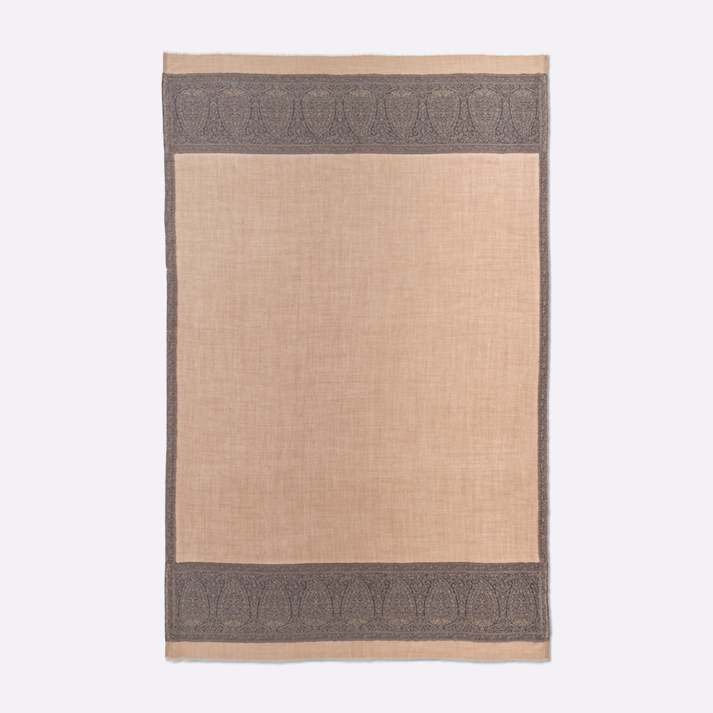 petrusse-lis-e-sable-grande-tole-100-laine-jacquard image 2