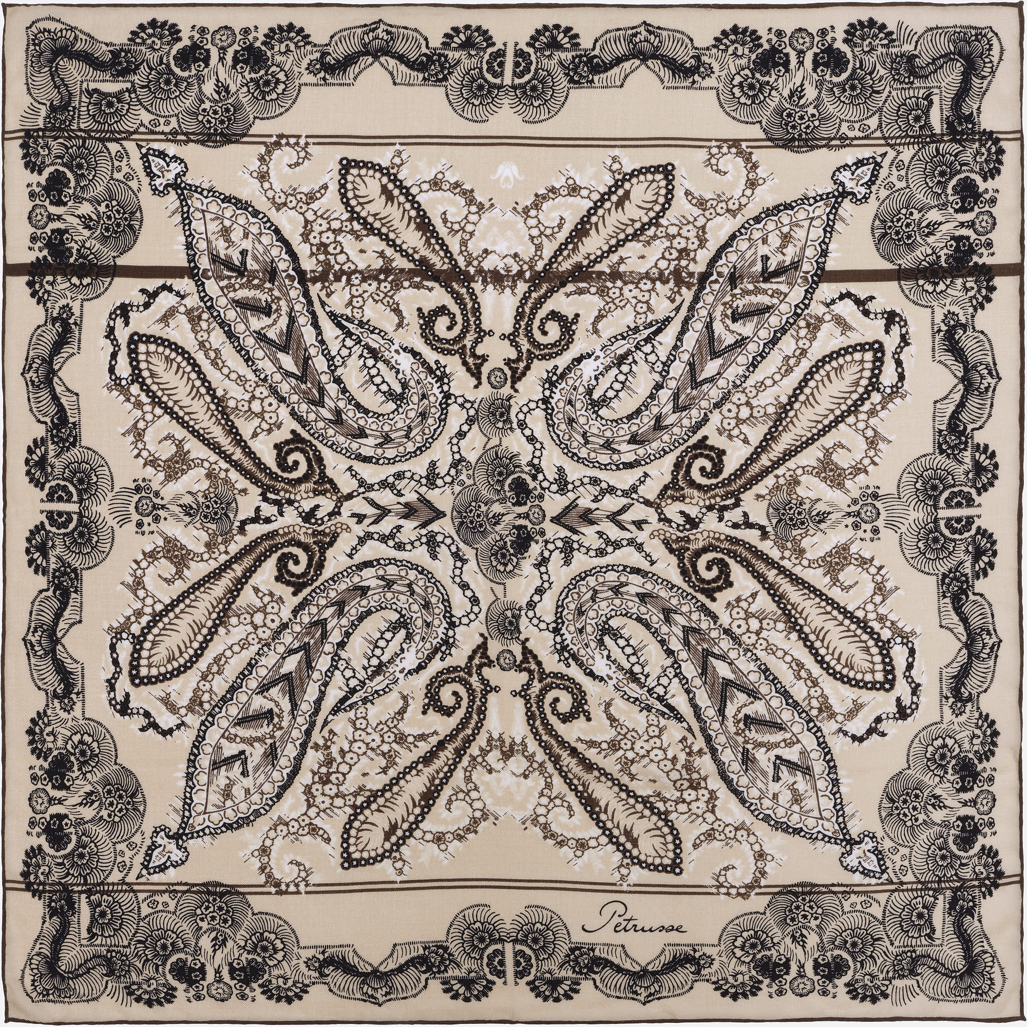 petrusse-moon-twill-ivoire-carr-laine-100x100-cm image 1