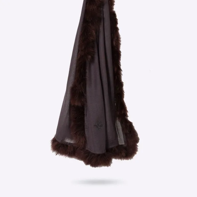 petrusse-amour-cacao-tole-laine-et-soie-plumes image 1