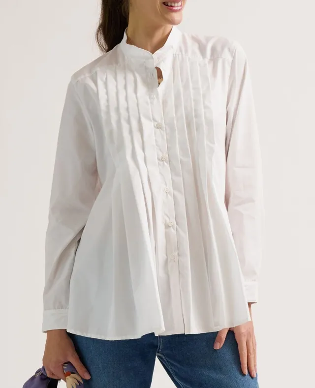 cache-c-ur-ika-chemise-de-grossesse-et-allaitement-blanc image 1