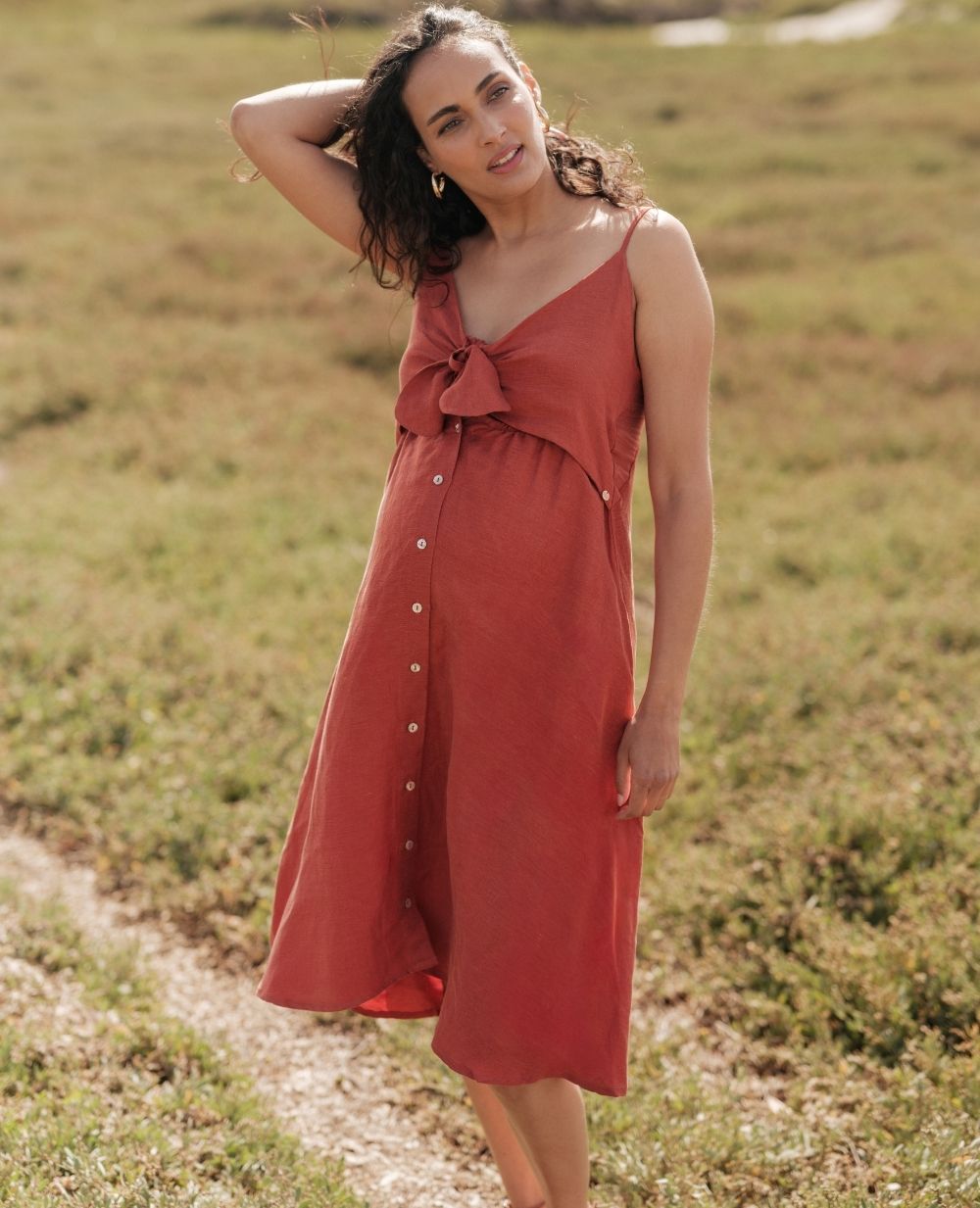 cache-c-ur-nolwenn-robe-d-allaitement-cuivre image 2