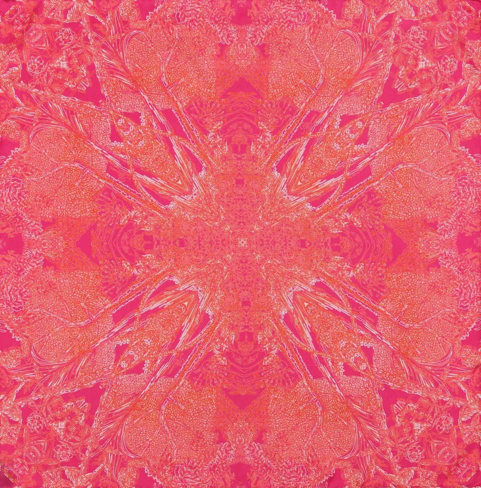 petrusse-euphoria-mini-carr-soie-65-rose-fraise image 1