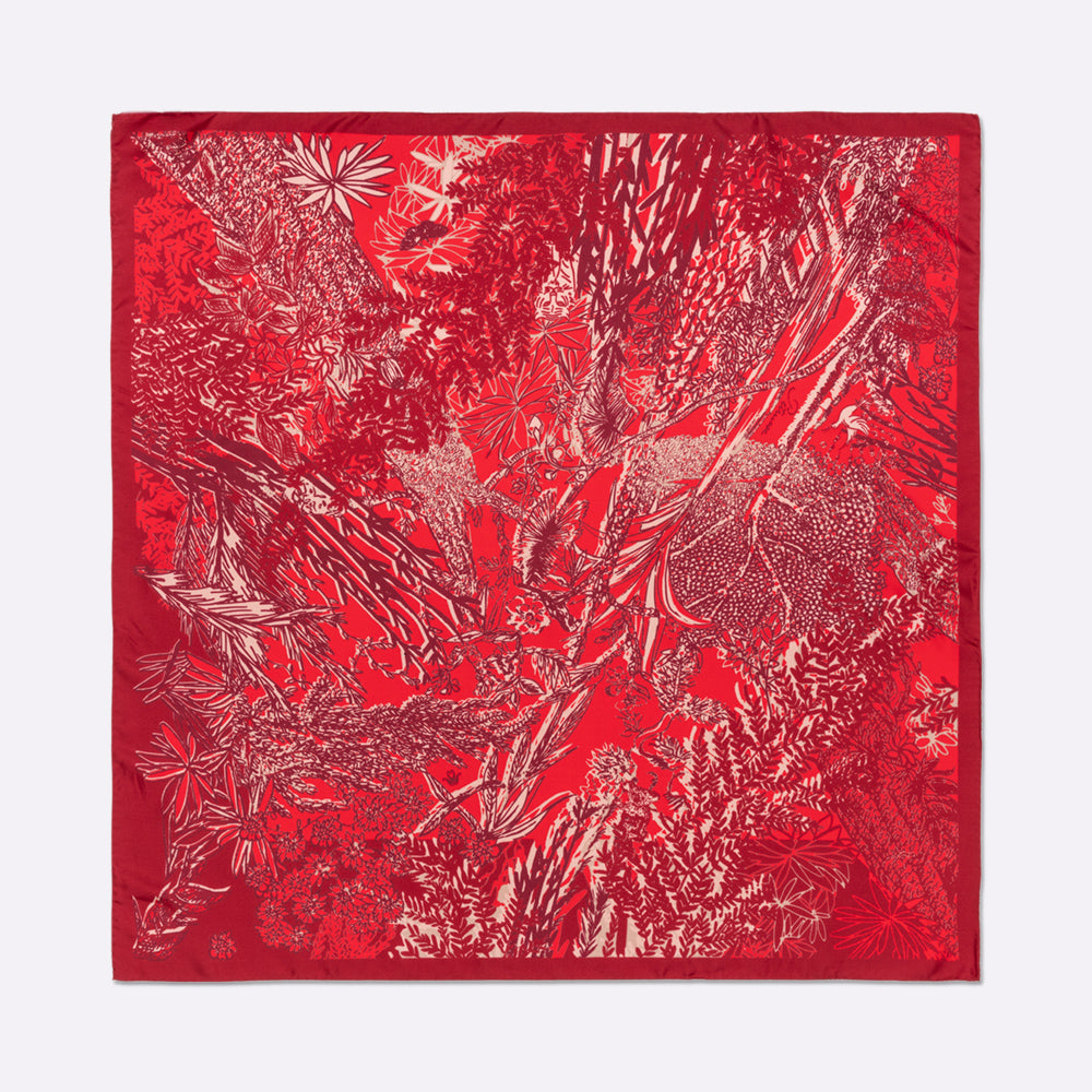 petrusse-carr-soie-90-eve-rouge-foulard-jungle image 1
