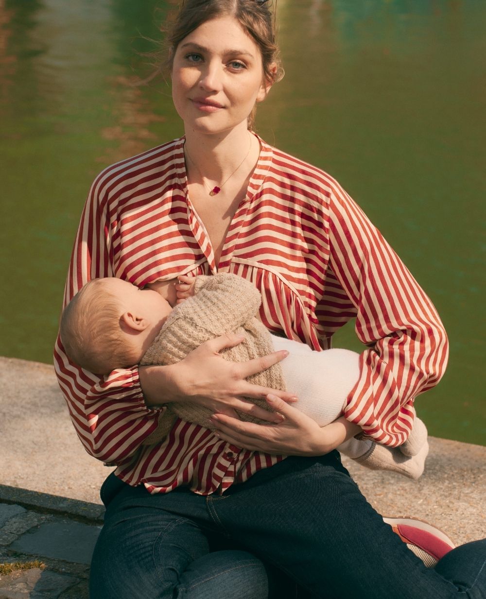 cache-c-ur-madeleine-blouse-de-grossesse-et-allaitement-cuivre image 4