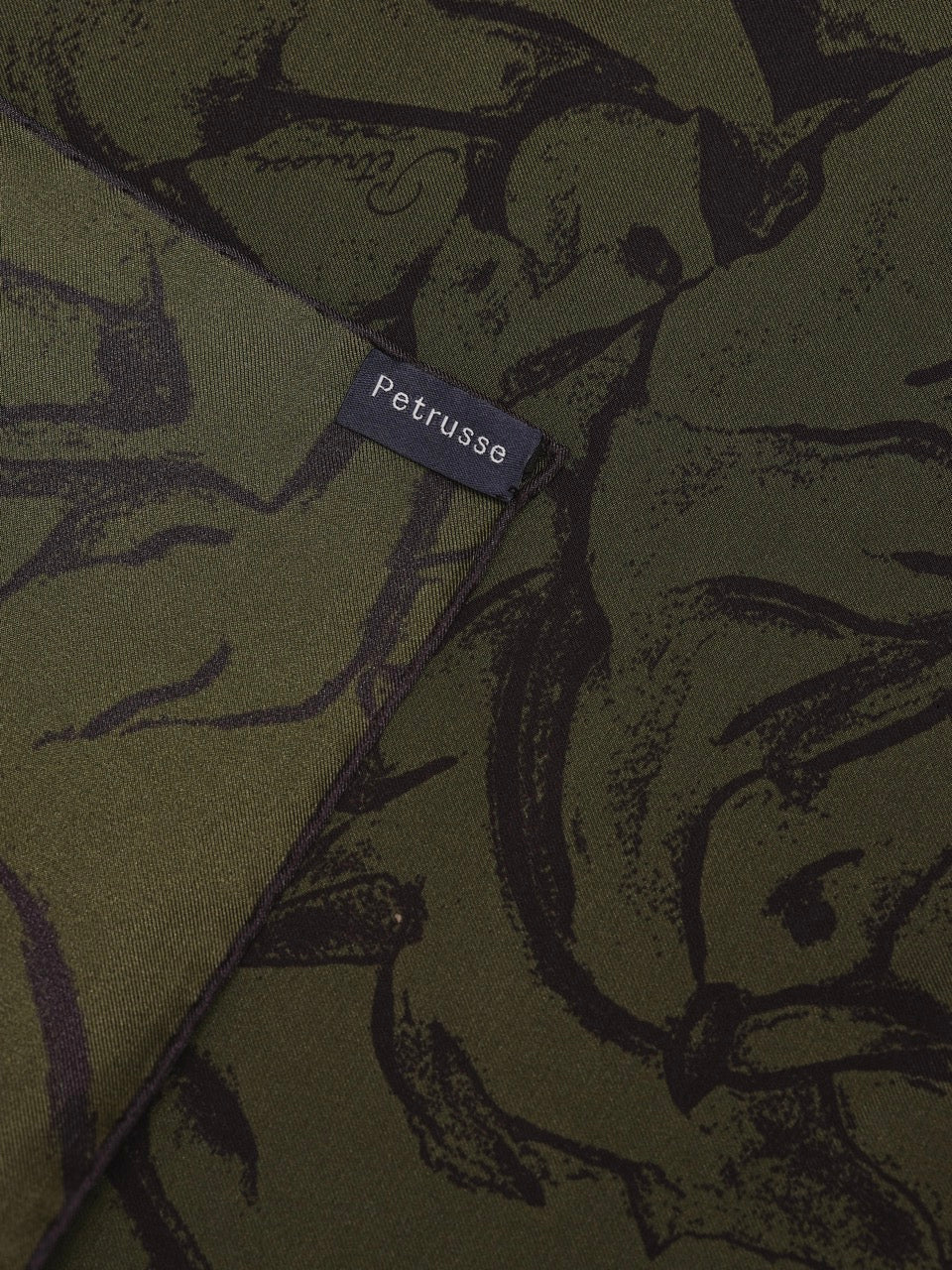 petrusse-haras-kaki-carr-soie-33-cm-pochette image 3