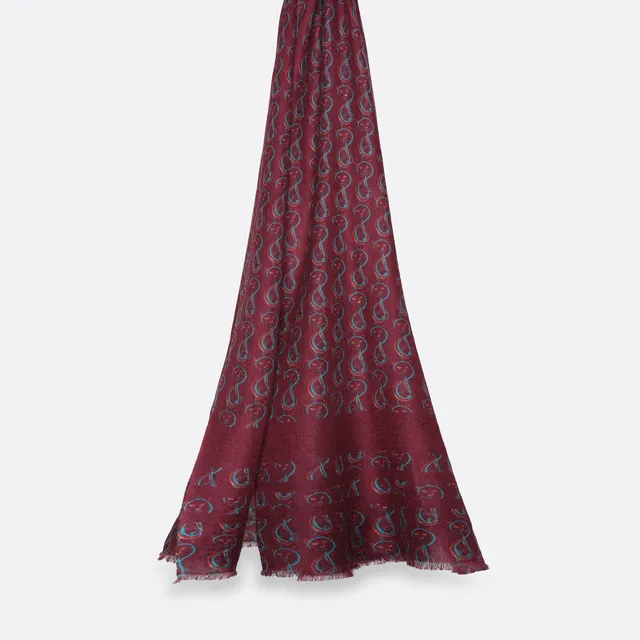 petrusse-oscar-rouge-bordeaux-tole-cachemire image 1