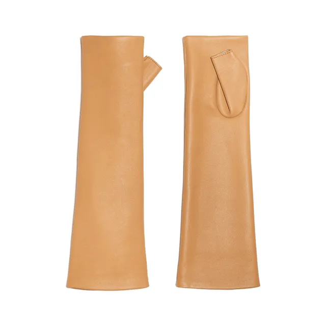 causse-castiglione-manchettes-en-cuir-d-agneau-femme-longues image 1