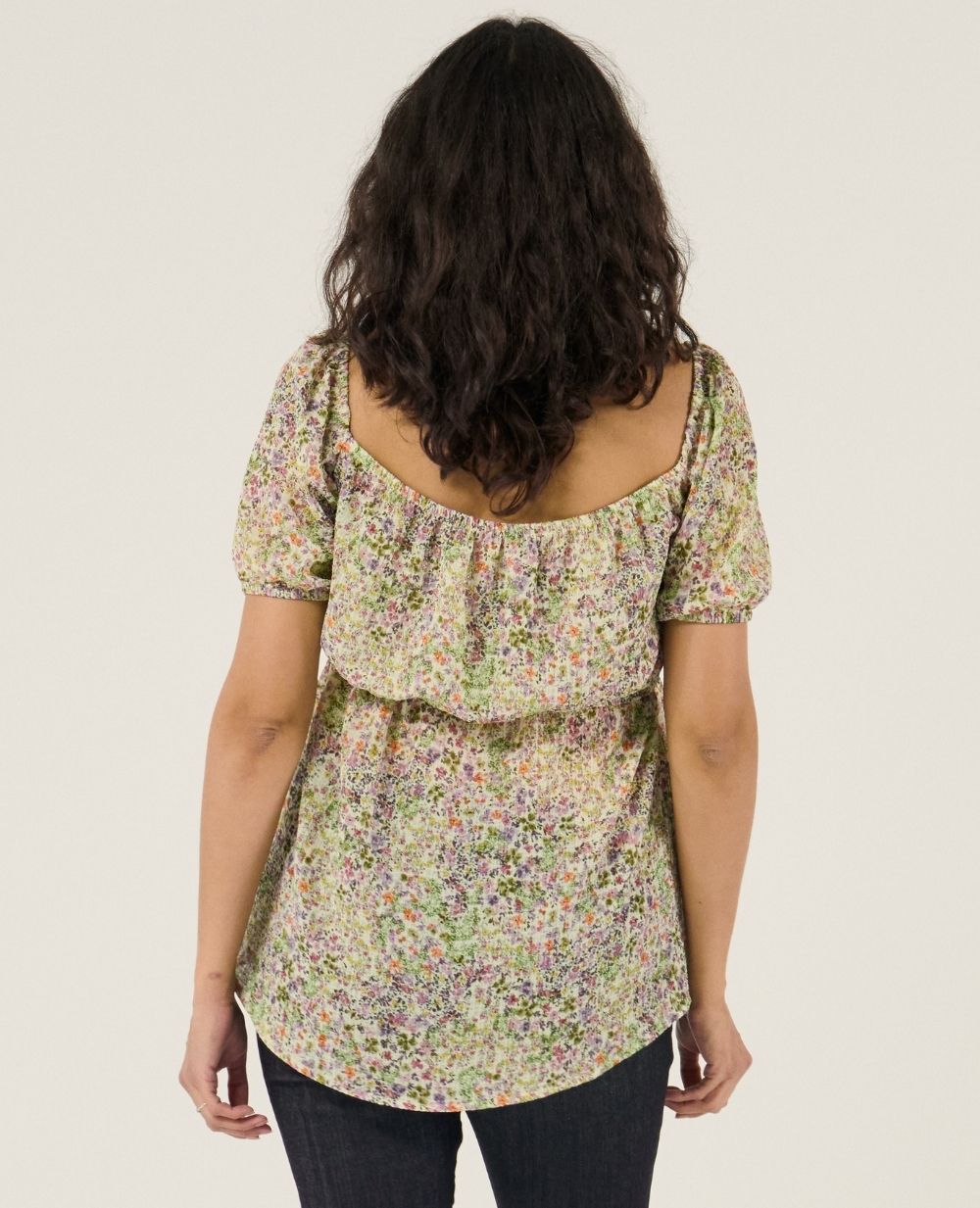 cache-c-ur-joy-top-d-allaitement-multicolore-manches-bouffantes image 3