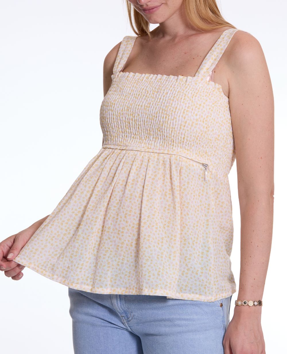 cache-c-ur-ambre-top-de-grossesse-et-allaitement-jaune image 2