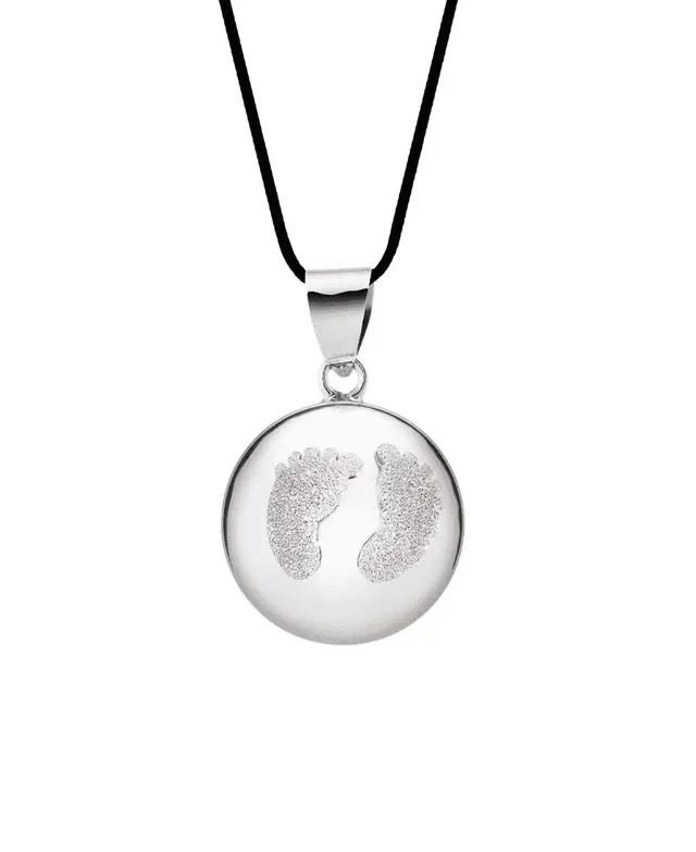 cache-c-ur-bola-de-grossesse-babyfeet-rhodium-poudre-de-diamant image 1