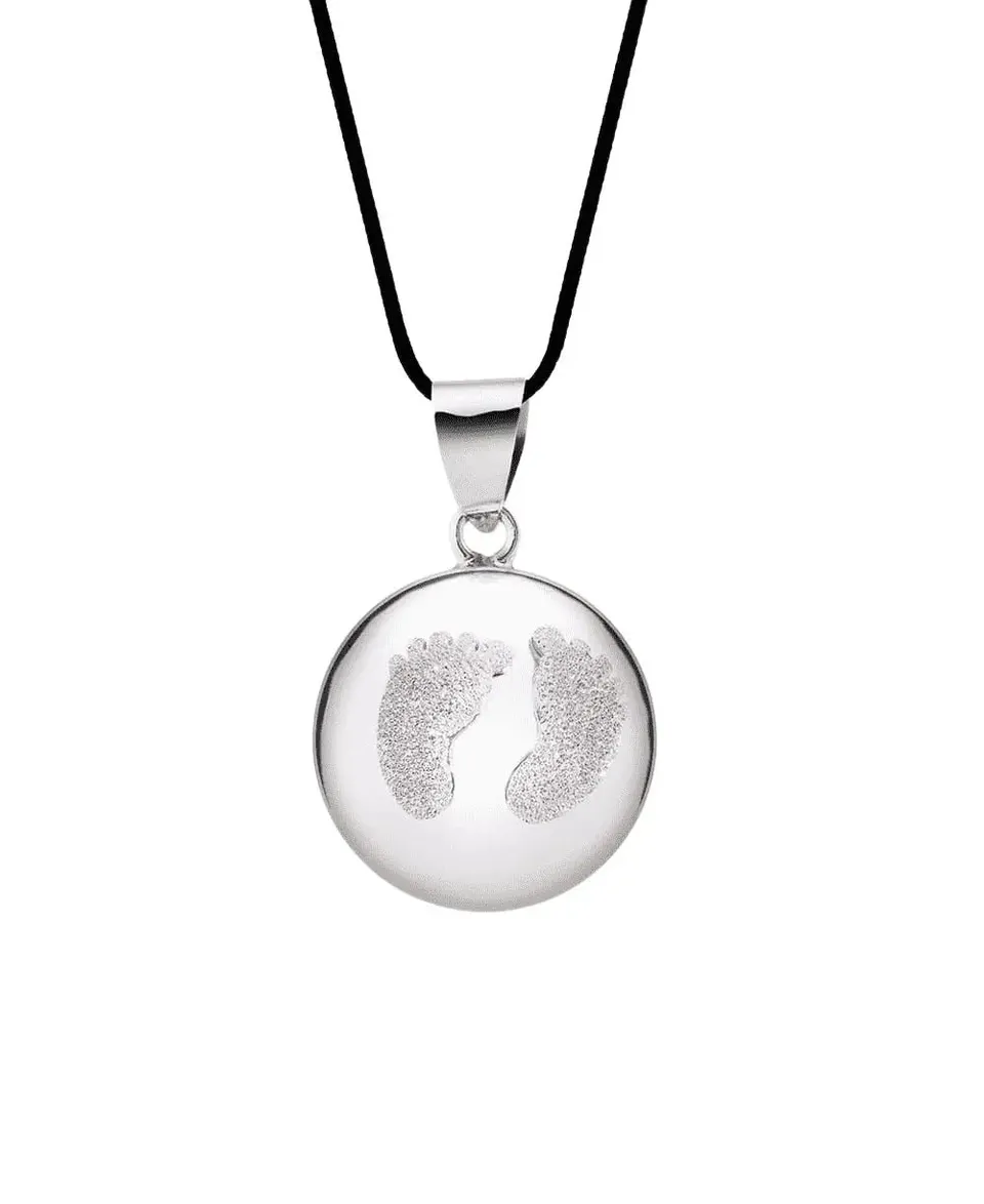 cache-c-ur-bola-de-grossesse-babyfeet-rhodium-poudre-de-diamant image 1