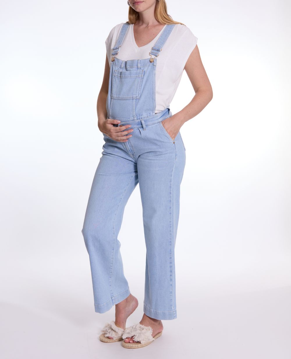 cache-c-ur-salopette-2-en-1-jean-kelly-haut-amovible-light-blue image 2