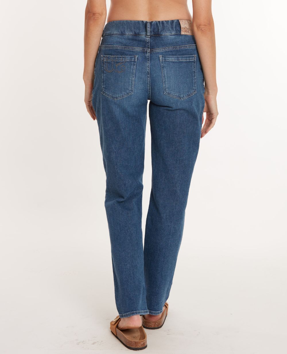 cache-c-ur-carrie-jean-de-grossesse-mom-fit-mid-blue-used image 6