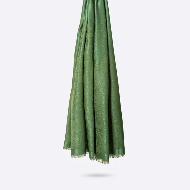 petrusse-stole-palma-forest-green-tole-jacquard image 1