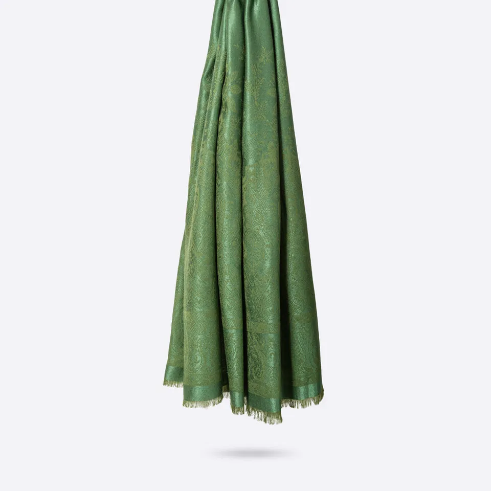 petrusse-stole-palma-forest-green-tole-jacquard image 1
