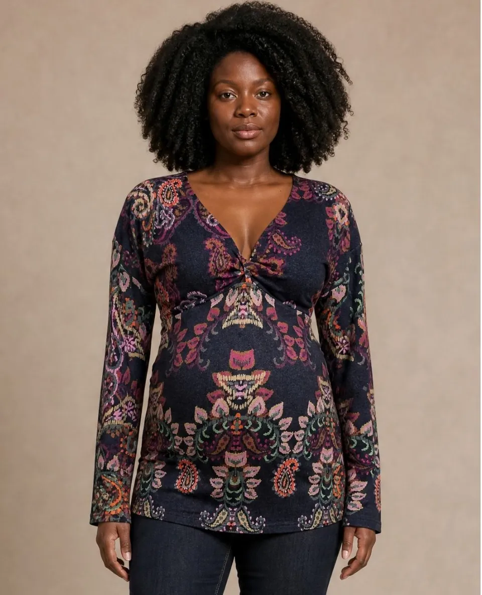 cache-c-ur-tina-t-shirt-de-grossesse-et-d-allaitement-multicolore image 1