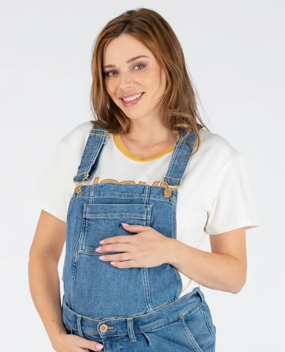 cache-c-ur-charlie-haut-de-salopette-en-jean-mid-blue image 2