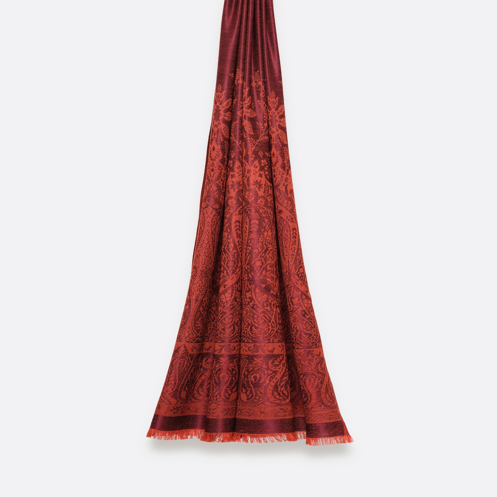 petrusse-palma-rouille-tole-jacquard-laine-et-soie image 2