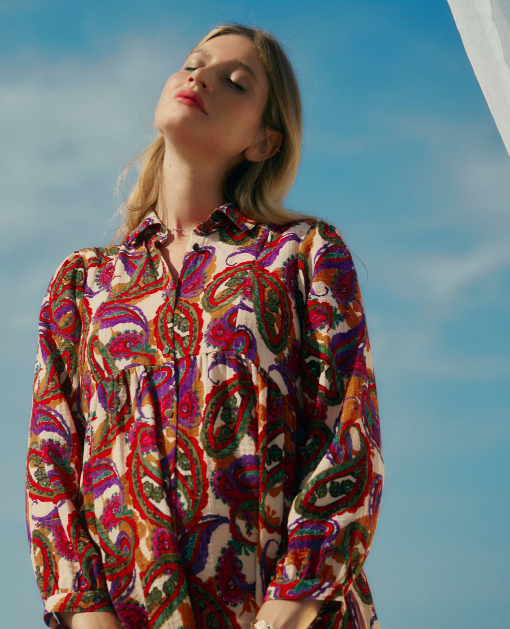 cache-c-ur-soledad-robe-chemisier-grossesse-et-allaitement-multicolore image 2
