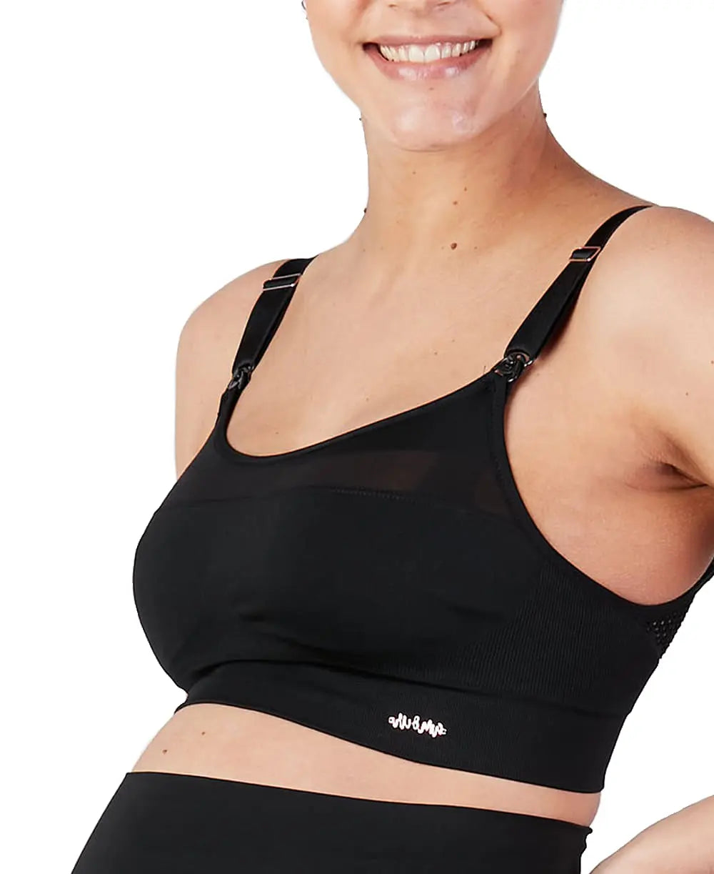 cache-c-ur-brassi-re-de-sport-grossesse-et-allaitement-woma-noir image 3