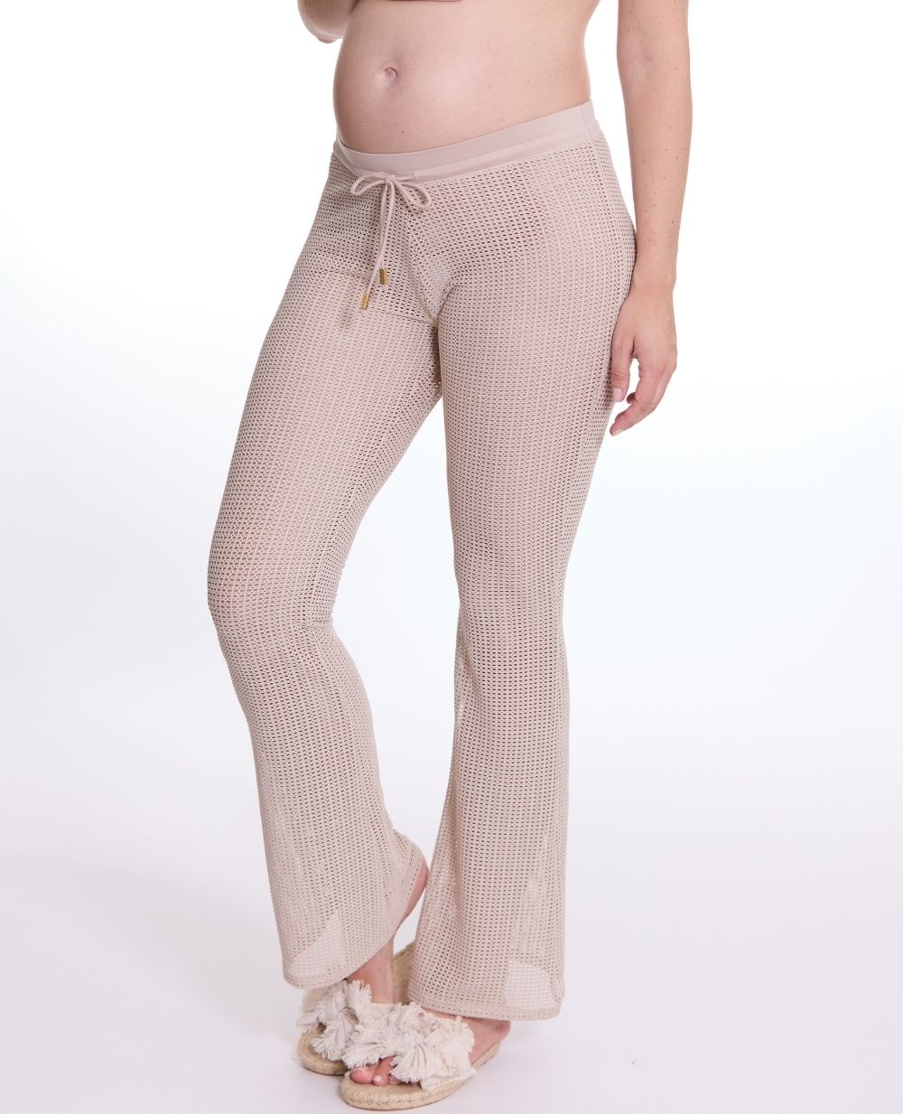 cache-c-ur-milos-pantalon-beachwear-de-maternit-beige image 4