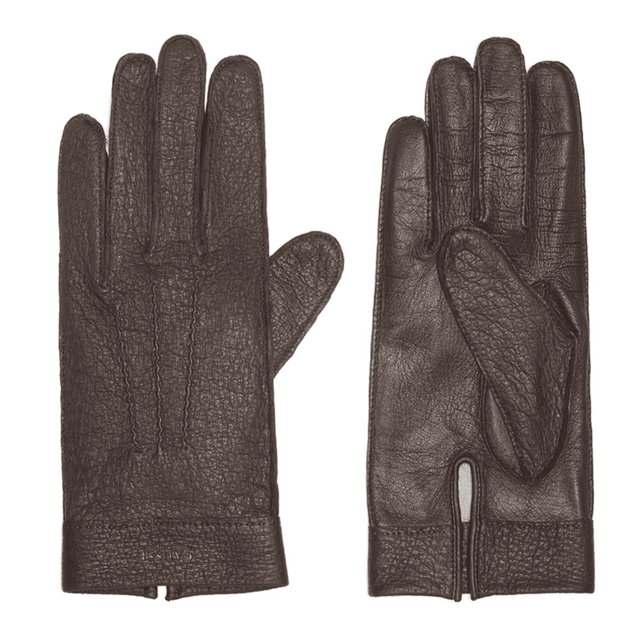 causse-faubourg-gants-en-cuir-pour-homme-agneau-et-p-cari-doubl-soie image 1